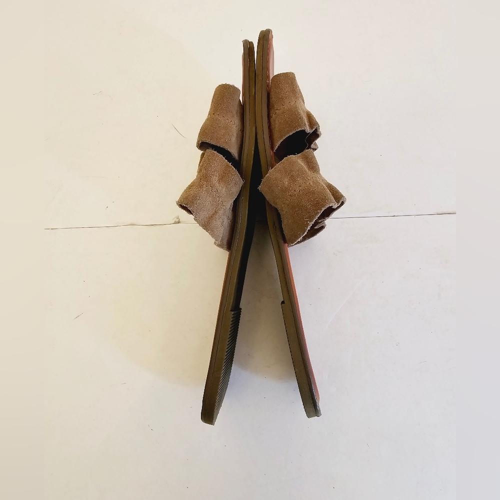 American Eagle Outfitters Women's Brown Tan Slides Sandals Size 8 - Picture 8 of 14